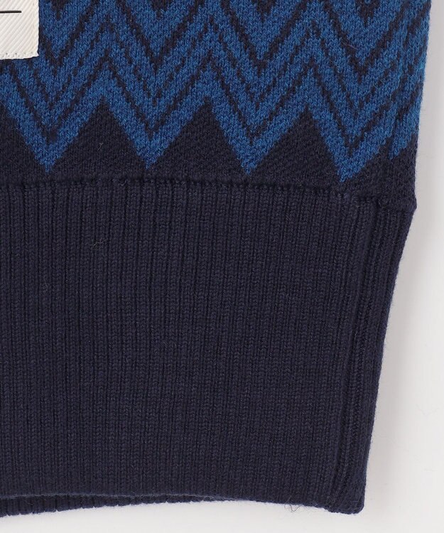 PW CIRCULUS 【手洗い可】【MEN】フェアアイルニットフーディ ネイビー系5