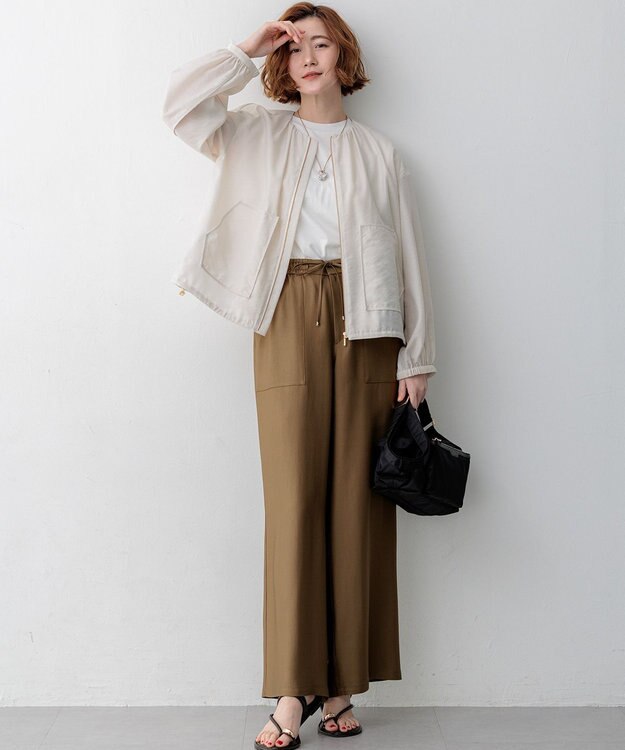 23区 【先行予約】シアータンブラー ダブルポケット ブルゾン ベージュ系