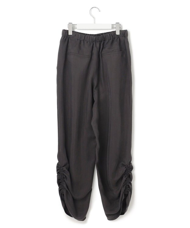 23区 【接触冷感/洗える】フィブリルツイル シャーリング パンツ ダークブラウン系