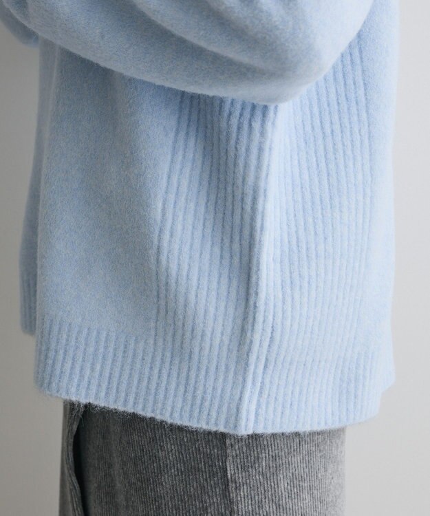 CRAFT STANDARD BOUTIQUE 起毛クルーネックニットプルオーバー Light Blue