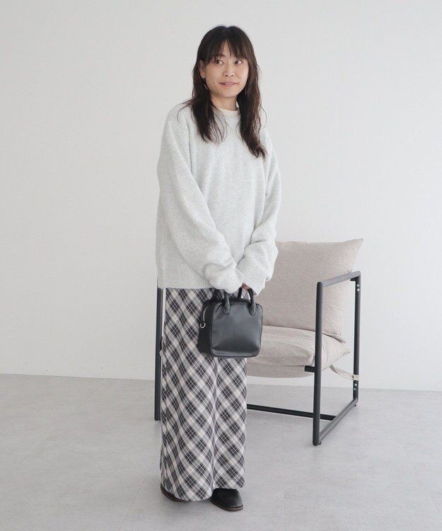 CRAFT STANDARD BOUTIQUE 起毛クルーネックニットプルオーバー Light Gray