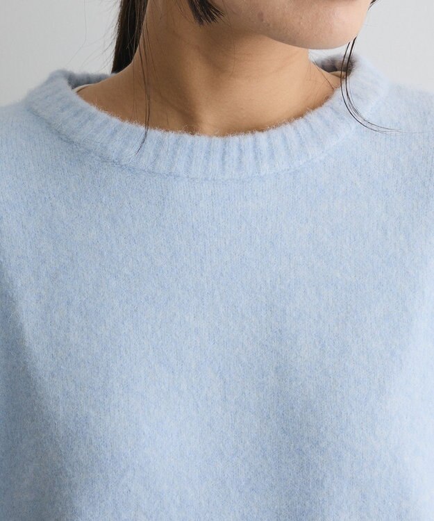CRAFT STANDARD BOUTIQUE 起毛クルーネックニットプルオーバー Light Blue