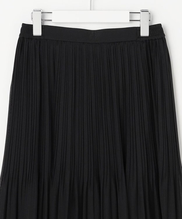 ANY SIS シャイニープリーツ スカート ブラック