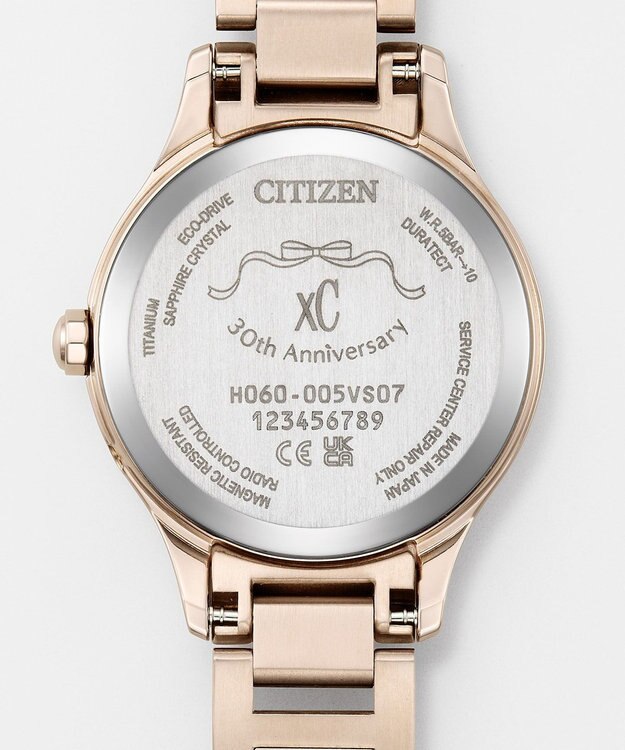 CITIZEN 【xC 30周年アニバーサリーモデル】「桜のフラワーボックス」をテーマにした光発電エコ・ドライブ電波時計 限定ウオッチ ES9498-77N サクラ色