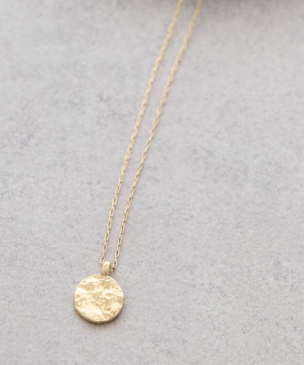 AMERICAN HOLIC テクスチャーコインネックレス Gold