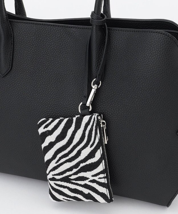 ICB 【先行予約・A4サイズ収納可】ラウンドボストントート ブラック