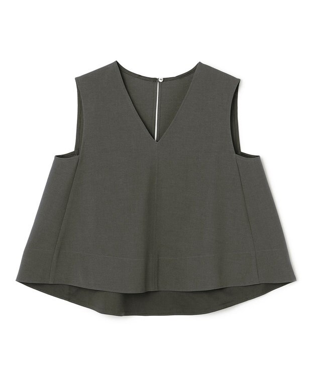 uncrave ウォッシャブルドライサップ テントラインブラウス スレート