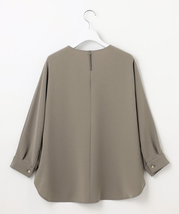 自由区 L 【17号サイズまで展開・カタログ掲載・セットアップ対応】トリアセダブルクロス ブラウス モカ