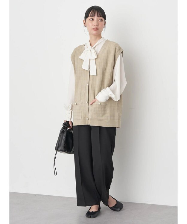 earth music&ecology ストレートパンツ Black