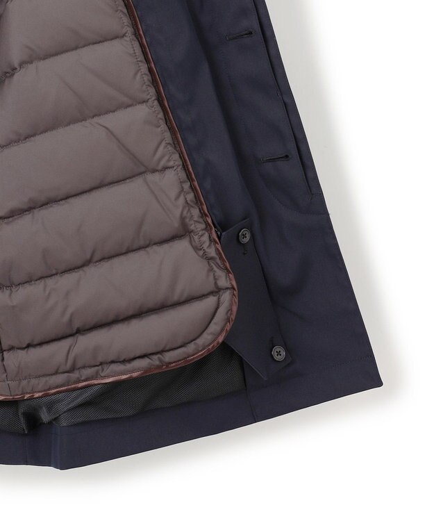 J.PRESS MEN 【デタッチャブル】スタンドフォールシートコート / ダウンライナー ネイビー系