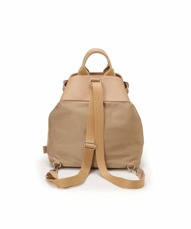 TOPKAPI 【Breath TOPKAPI】RIPPLE リプル ナイロン コンビ ベルト デザイン 3way リュック / バッグパック ベージュ