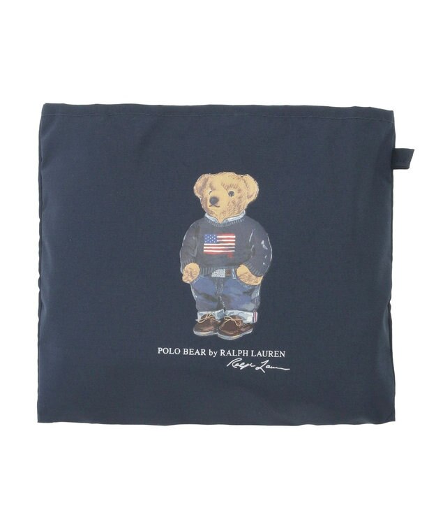 MOONBAT POLO RALPH LAUREN リップポケッタブルレインバッグ　フラッグベア ネイビーブルー