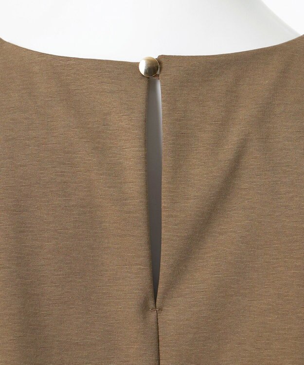 23区 【エステータ】トリアセファインジャージー ラッフルデザイン カットソー カーキ系