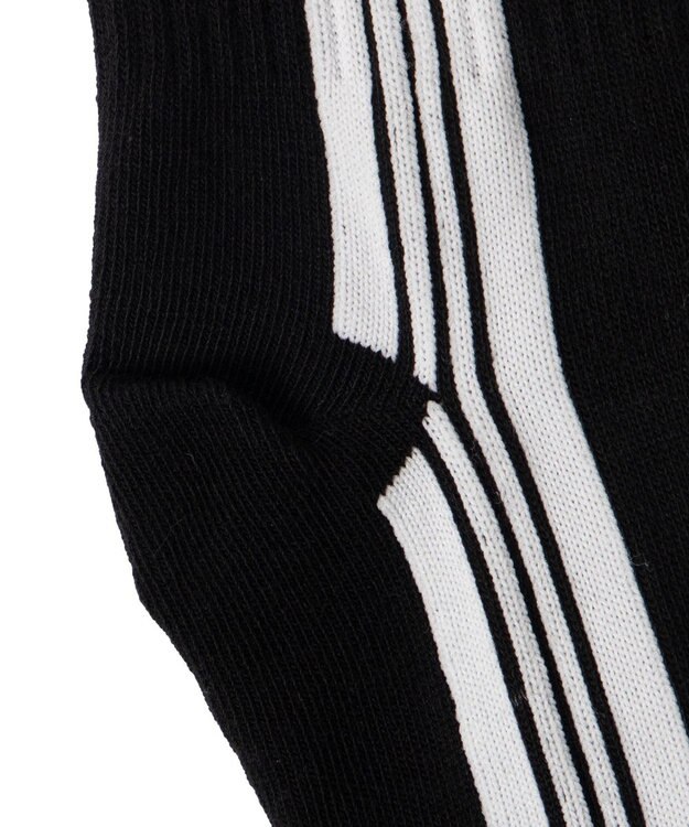 WEGO サイドラインクルーソックス ブラック