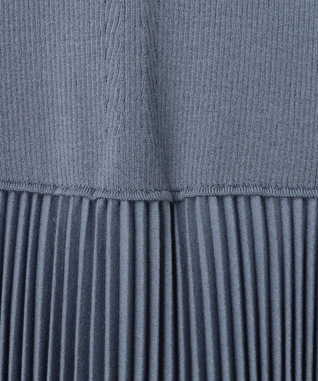 JOSEPH プリーテッドフランネル　ドレス Cloudy Blue