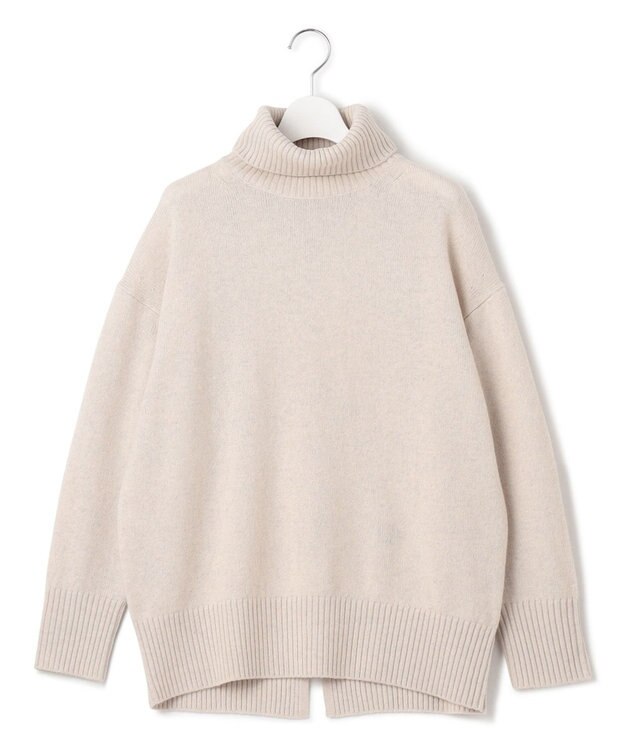 J.PRESS YORK STREET 【WOMEN】ウールカシミヤ タートルネックニット ベージュ系