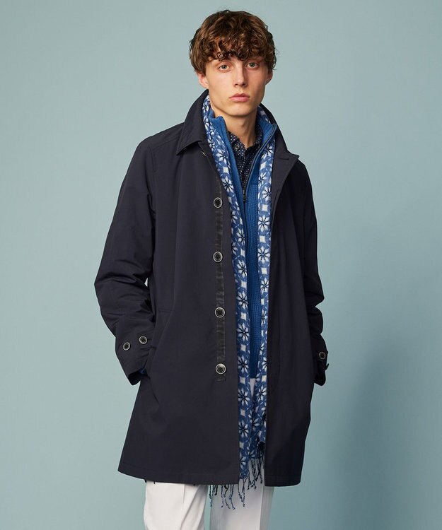 JOSEPH ABBOUD 【キングサイズ・快適な着心地・イージーケア】コンパクトジャージープリント シ ャツ ネイビー系5