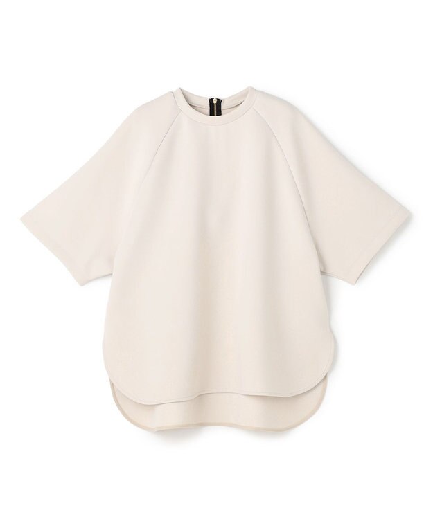 UNFILO L BEAUTY FORM JERSEY light バックZIP プルオーバー グレージュ