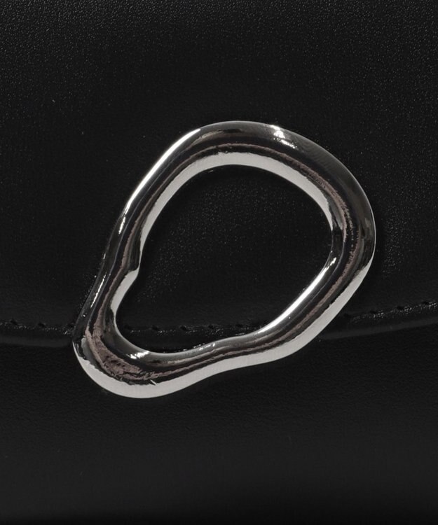 WEGO ニュアンスパーツフラップウォレット ブラック