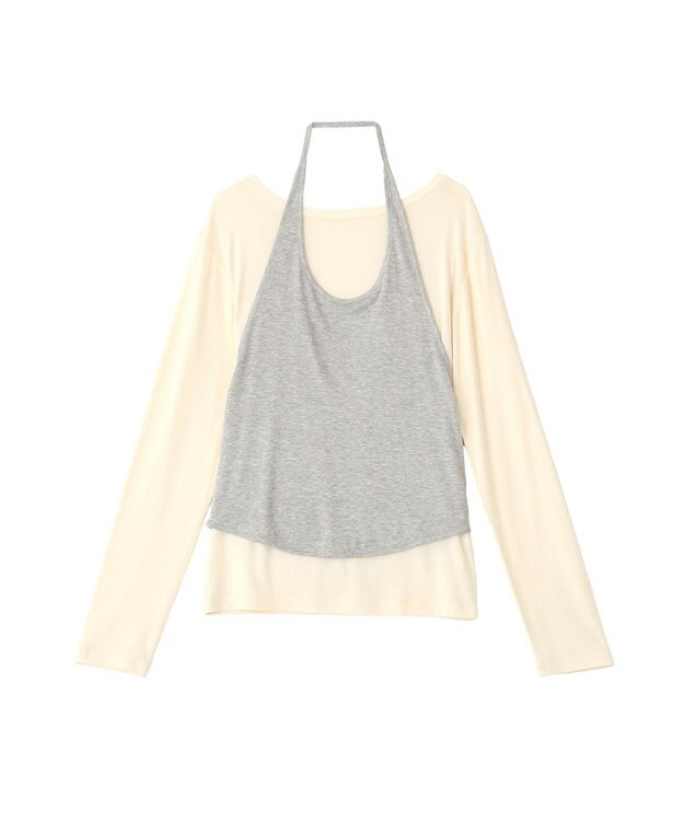 CRAFT STANDARD BOUTIQUE 2点セット/ホルターネック+ロンTee Ivory