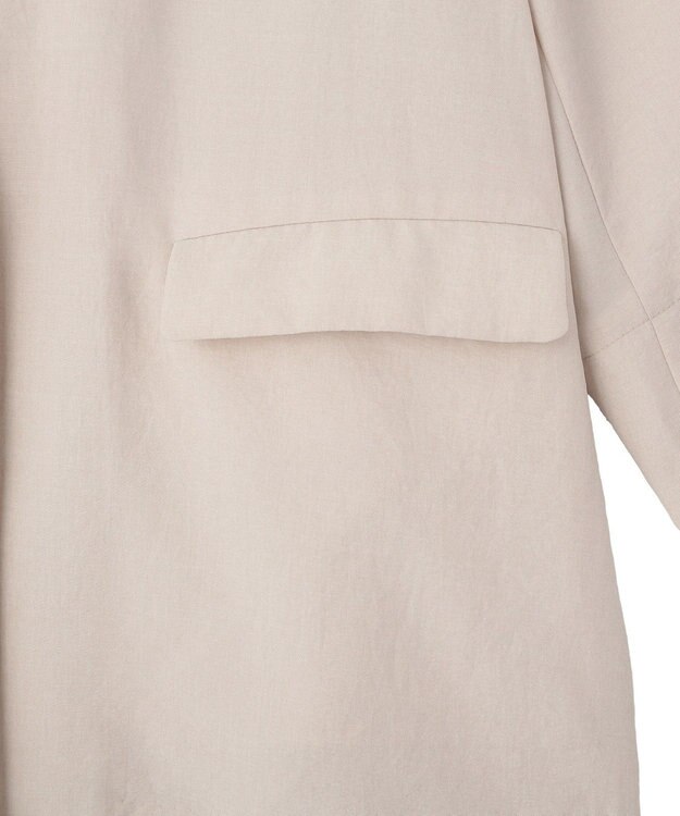 YECCA VECCA マシンウォッシャブルリネンライクジャケット Light Beige