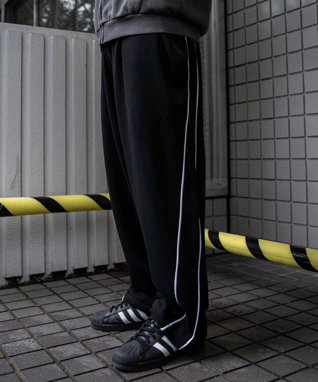 WEGO バレルレッグスウェットパンツ ブラック