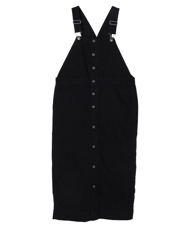 Green Parks カツラギサロペットスカート Black