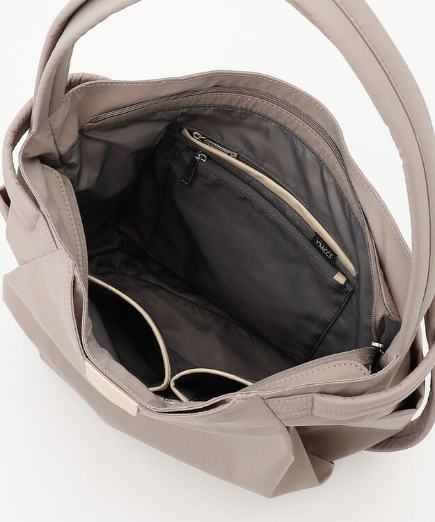 Y'SACCS 【ナイロンタフタ】トラベルショルダーリュック mini グレージュ