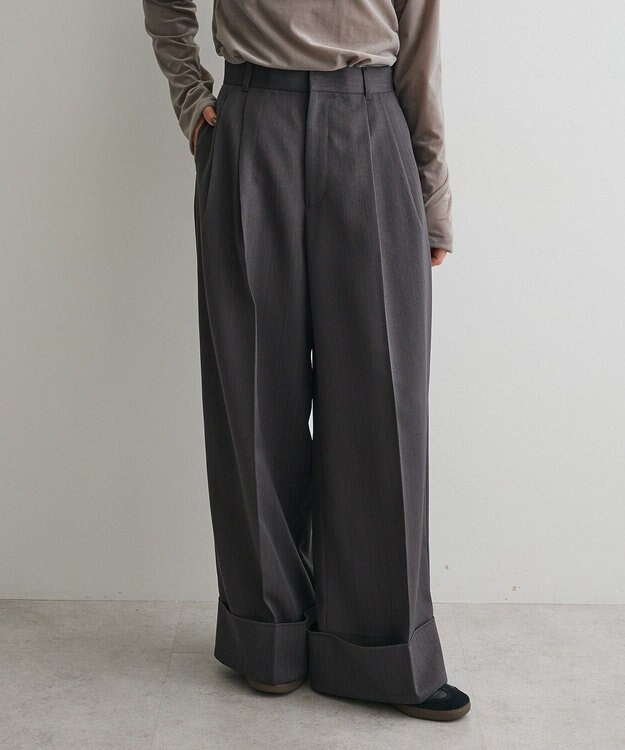 CRAFT STANDARD BOUTIQUE ロールアップパンツ Charcoal Gray