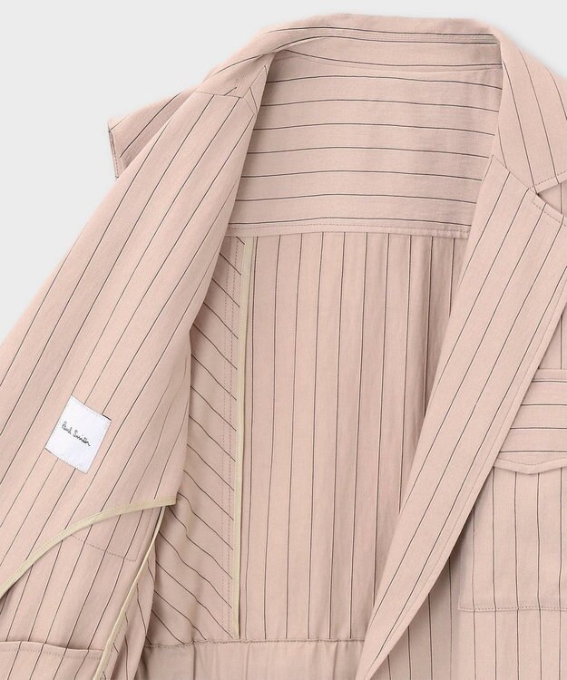 Paul Smith ストライプ フラップポケット ジレ アイボリー