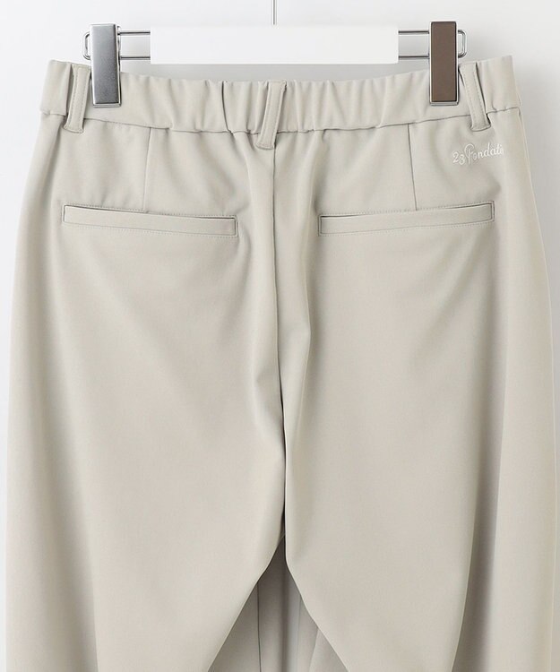 23区GOLF 【23Fondation】セミワイド テーパードパンツ ベージュ系