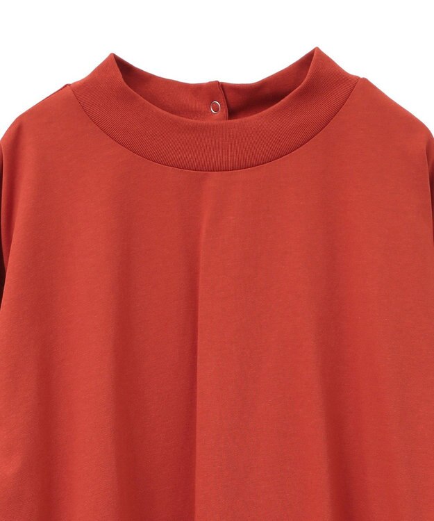 CRAFT STANDARD BOUTIQUE モックネックリングドット長袖プルオーバー Orange