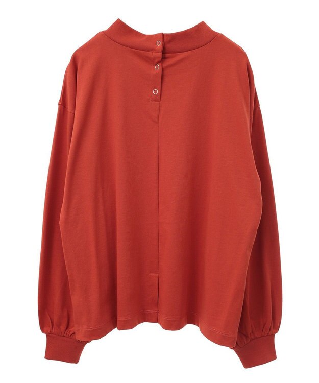 CRAFT STANDARD BOUTIQUE モックネックリングドット長袖プルオーバー Orange