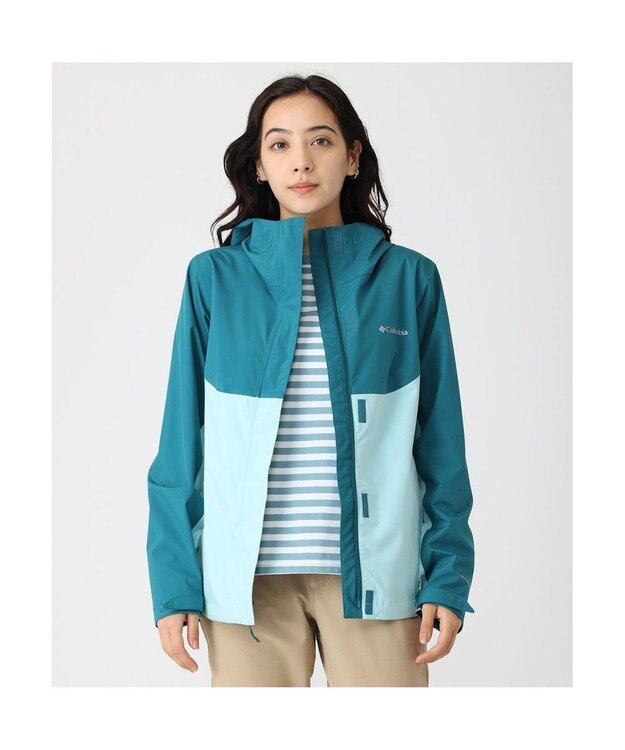 Columbia Columbia/ ワキーナフォールズ3Lシェル /コロンビア River Blue、 Spray