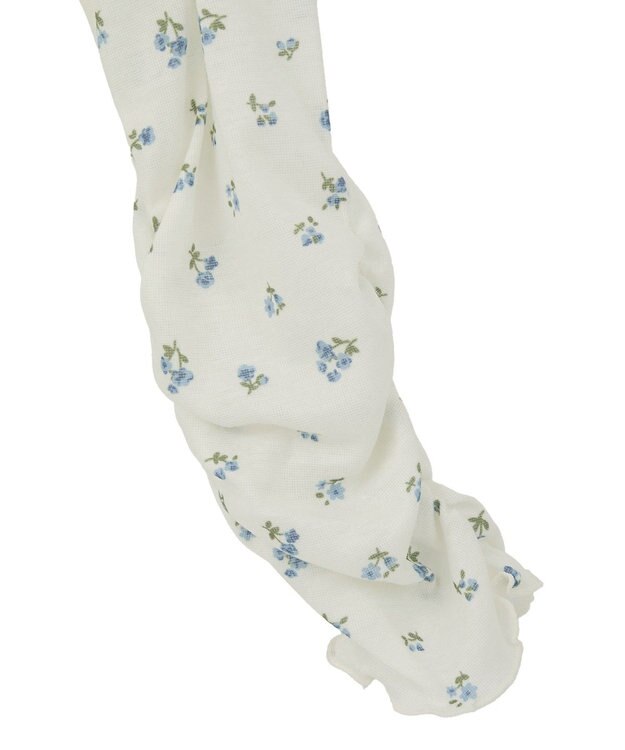 earth music&ecology ハイネックフラワーメロープルオーバー Ivory