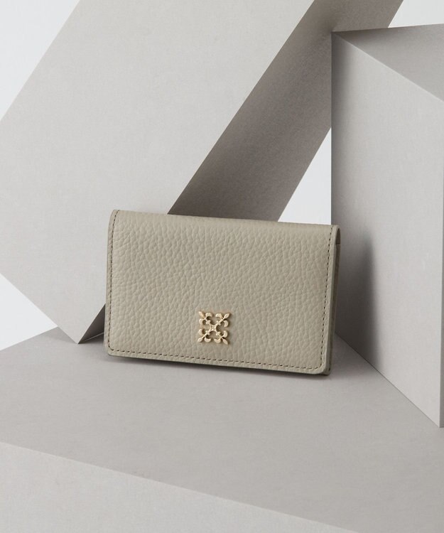 russet モノグラムプレートカードケース(SO-417) GrayBeige