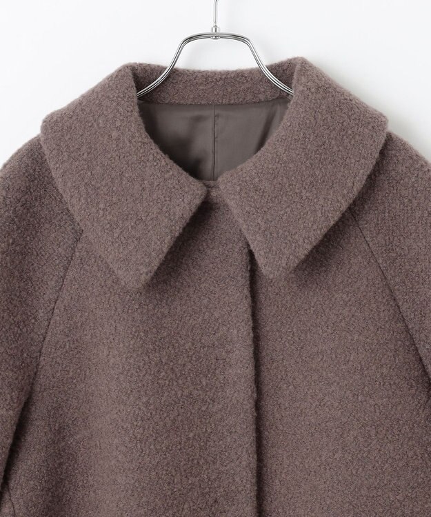 #Newans 【昨年即完売コート新色追加！】プードルコクーンコート モカブラウン