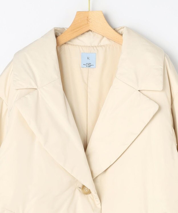 組曲 S ステッチレスライト ダウン ベージュ系