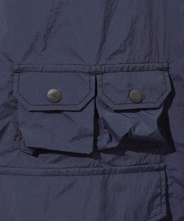 JOSEPH ABBOUD MOUNTAIN 【軽量/ストレッチ/ECO撥水】ライトワッシャーストレッチ アウトドア シャツ ネイビー系