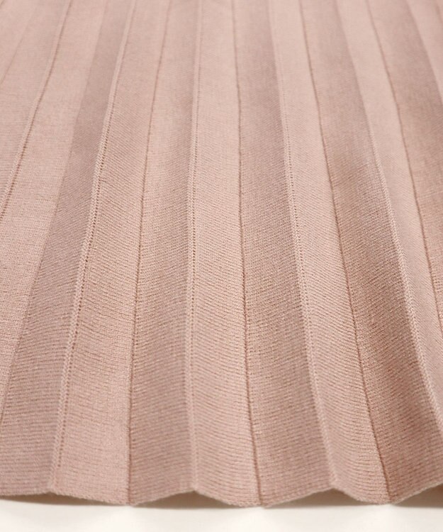 Tiaclasse 【洗える】パフ袖ニットコンビワンピース ピンク