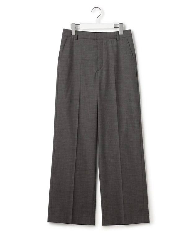 23区 L 【セットアップ着用】ファインネスウール ワイド パンツ グレー系