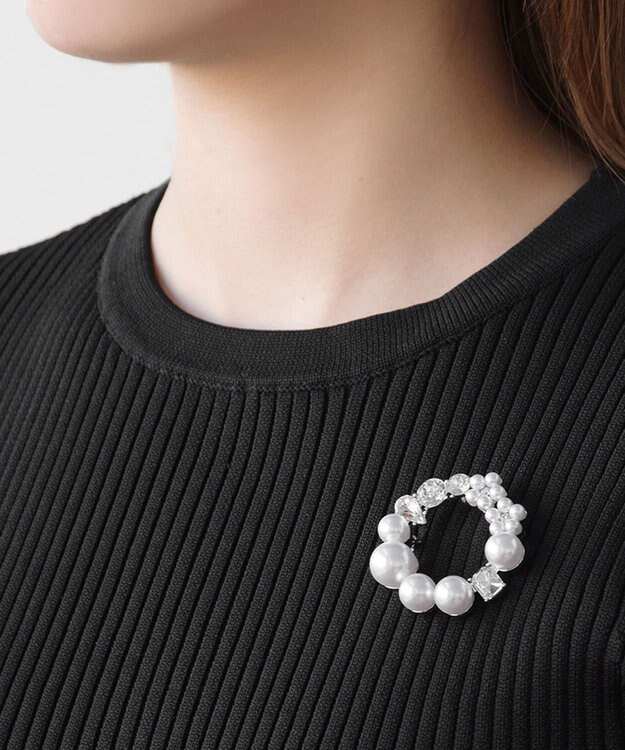 TOCCA PEARL INNOCENCE 2WAY BROOCH NECKLACE ブローチネックレス シルバー系