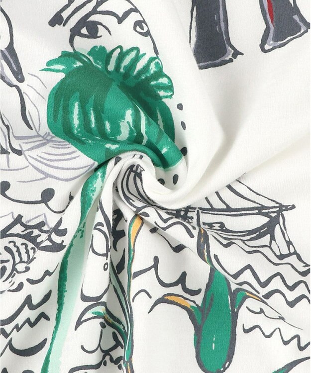 tsumori chisato SLEEP ツモリチサト パジャマ 5分袖 半袖 8分丈 ルームウェア レディース UDT163 /ワコール グリーン