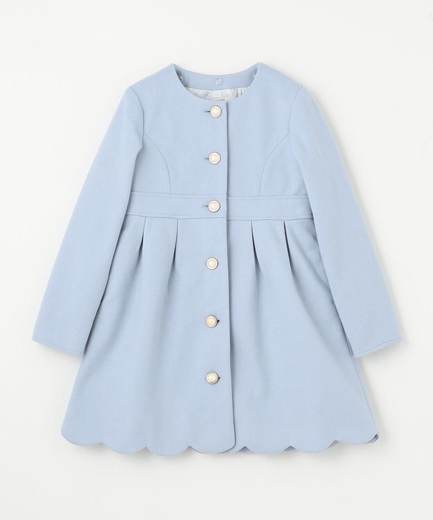 ANY KIDS ウール ライク コート サックスブルー