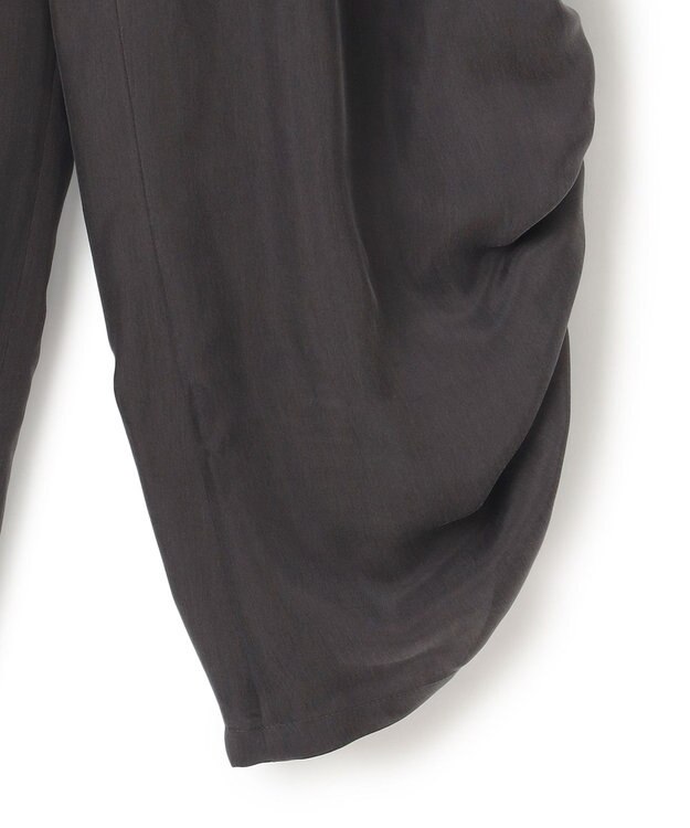 23区 【接触冷感/洗える】フィブリルツイル シャーリング パンツ ダークブラウン系