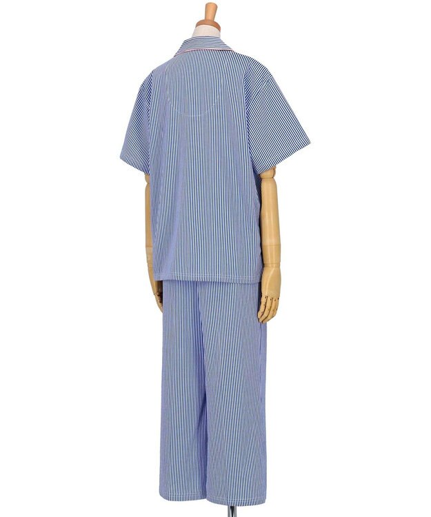 une nana cool 【綿混】ロンドンストライプ半袖パジャマ MADE WITH LIBERTY FABRIC BU