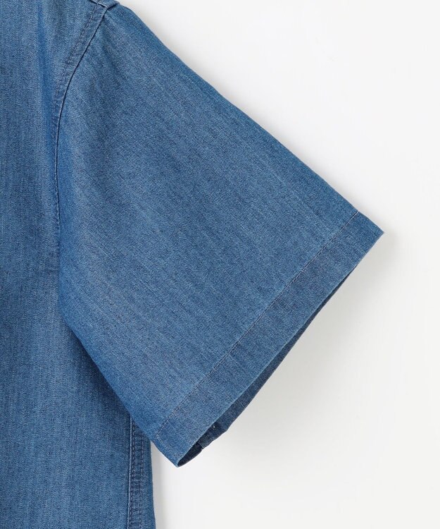 J.PRESS KIDS 【140-170cm】4.5オンス TC デニム 半袖シャツ ネイビー系