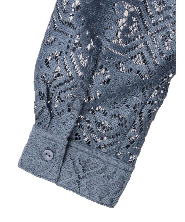 earth music&ecology レースショートシャツ Orange