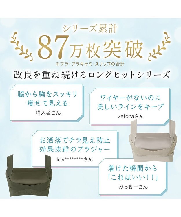 BRADELIS New York 【BRADELIS NewYork peace】楽なのにバストアップブラ24 ノンワイヤーでしっかりバストアップ 補正ブラ ブラジャー DB124103 ブラック