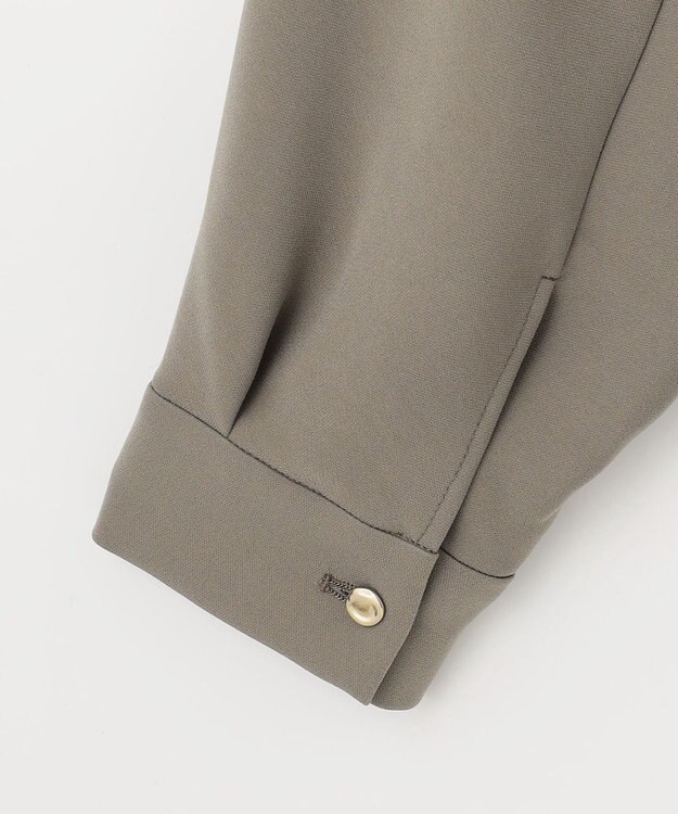 自由区 L 【17号サイズまで展開・カタログ掲載・セットアップ対応】トリアセダブルクロス ブラウス モカ